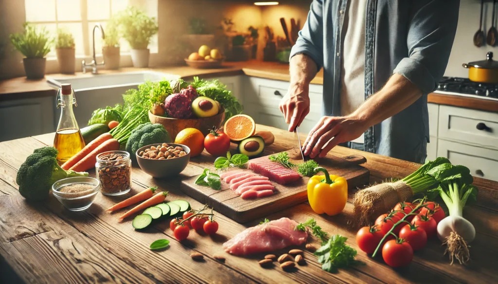 preparación de dieta paleo